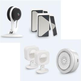 Kit de segurança com câmara domos