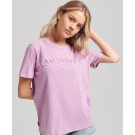 Superdry Vintage Cooper Emboss T-shirt Rosa L Mulher