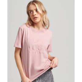 Superdry Vintage Cooper Emboss T-shirt Rosa XS Mulher