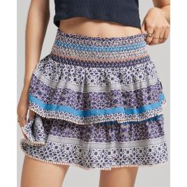 Superdry Vintage Tiered Mini Skirt Colorido XL Mulher