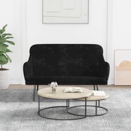 vidaXL Banco 110x76x80 cm veludo preto