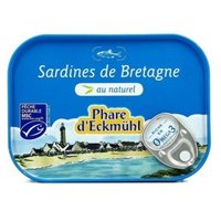 Sardinhas naturais da Bretanha 135 g - Phare d'Eckmühl