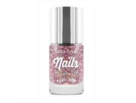 Beauty UK Glitter Nail Polish - Stardust Pink