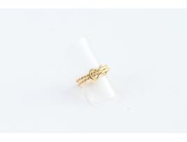 Anel OHPRAELA Rope (Dourado/Prateado - Aço Inoxidável)