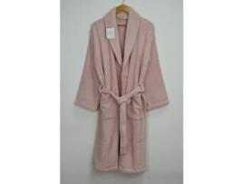 Roupão de Banho Premium VIDAL HOME 100% Algodão 400 Gr (L - Rosa)