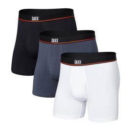 Saxx Underwear Non-stop Stretch Fly Boxer 3 Units Colorido XL Homem