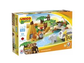 Blocos de Encaixe  Grande Safari (Idade Mínima: 1 - 55 Peças)