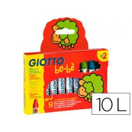Lápis de Cera Com 10 Giotto Bebé