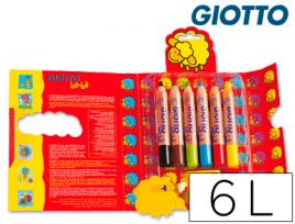 Lápis de Cores Giotto Bebe. 6 Cores