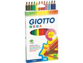 Lápis de Cor GIOTTO Mega Pack 12 Unidades
