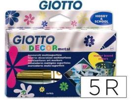 Marcador  Decor Metal Caixa de 5 Marcadores