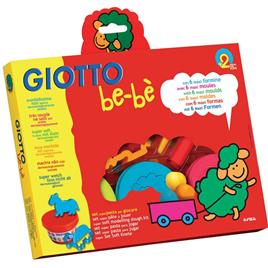 GIOTTO Conjunto Pastas de Modelar e Acessórios Be-Bè, 3 Cores