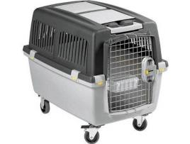 Transportadora de Avião para Cães  Bloqueável (Cinzento - 52x51x72cm - Metal - Até: 18 Kg - M - Porte Médio)