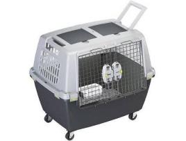 Transportadora de Carro para Cães KERBL Bloqueável (Cinzento - Metal)