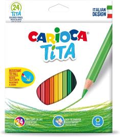 Lápis de cor Tita 24 cores CARIOCA