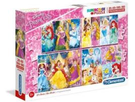 Puzzle progressivo 20 + 60 + 100 + 180 Peças  Princesas