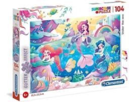 Puzzle CLEMENTONI Glitter (104 Peças)
