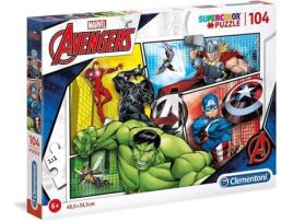 Puzzle CLEMENTONI Piezas Avengers (104 Piezas)