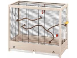 Gaiola para Pássaros FERPLAST Giulietta (Branco - 57x30x50cm - Madeira - 1 Un)