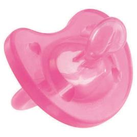 Chupeta ortodôntica de silicone  Physio Soft Gommotto 6 m rosa