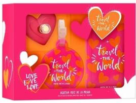 Coffret AGATHA RUIZ DE LA PRADA Amor Amor Amor 50 ml + Inditificador Viagem + Portapasaporte