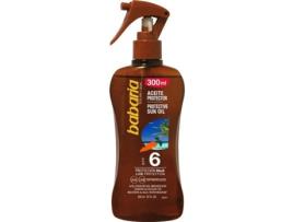 Óleo Bronzeador BABARIA Protective Sun SPF 6 (300 ml)