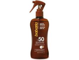 Óleo Bronzeador BABARIA Protective Sun SPF 50 (200 ml)