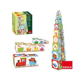 jogo Didáctico Cubos empilháveis Bosque