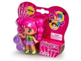 Boneca FAMOSA Pinypon - Novo Aspecto Figuras Rosa Cabelo Modelo 1