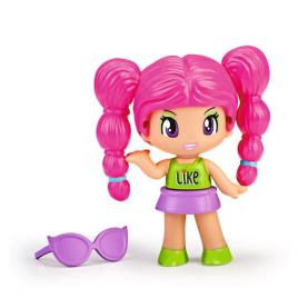 Boneca  Pinypon - Novo Aspecto Figuras Rosa Cabelo Modelo 1