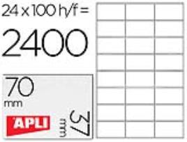 Etiquetas Adesivas Apli A4 70 X 37 mm