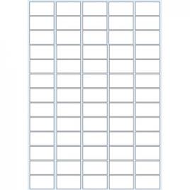 Etiquetas A4 38x21,2mm Autocolantes Brancas 100 Folhas