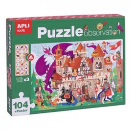 Puzzle Apli Observação do Castelo 104 Peças