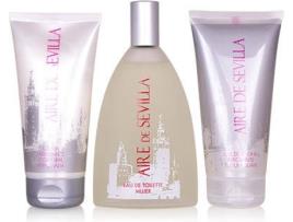 Coffret AIRE SEVILLA Coica Edt 150 ml + Gel Esfoliacao 150 ml + Locao Corporal 150 ml