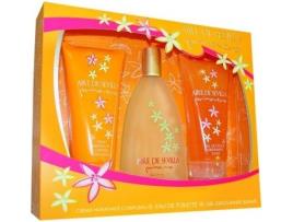 Coffret AIRE SEVILLA Primavera Edt 150 ml + Gel Esfoliacao 150 ml + Locao Corporal 150 ml