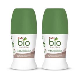 Desodorizante Roll-On BIO NATURAL 0% INVISIBLE Byly (2 pcs)