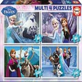Set de 4 Puzzles Frozen  (50-80-100-150 pcs)