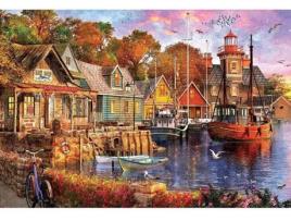 Puzzle EDUCA BORRAS Atardecer En El Puerto (5000 Peças)