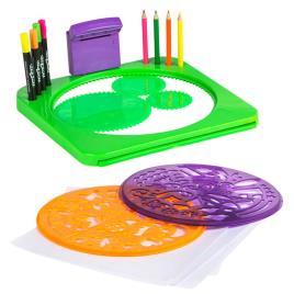 Cra-z-art Conjunto De Desneho Cra-z-glow Mandala 6 Years Multicolour