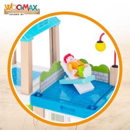 Woomax Casa De Boneca Modular 37 Peças 3 Years Multicolour