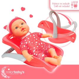 Cb Toys Berço De Brinquedos E Porta-bebês Com Acessórios 3 Years Pink