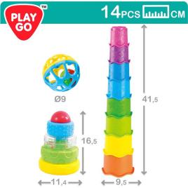 Color Baby Baby Rattle Building Blocks Playgo One Size Multicolour