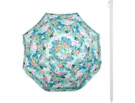 Guarda-Sol de Praia AKTIVE 62171 Multicor (180cm)