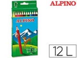 Lápis de Cores Alpino. 12 Unidades