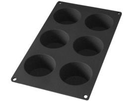Forma para Queques LÉKUÉ p/ 6 Muffins em Silicone