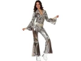 Fato de Mulher DISFRAZZES Rapariga Disco Prateado (Tam: M-L - 38/42)