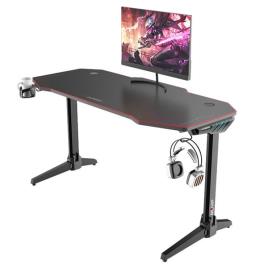 Mesa Gaming PRO800 XL Fibra de Carbono Luz RGB / Tapete de 140cm - 