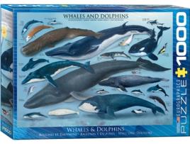 Puzzle 2D  Whales & Dolphins, 1000 pcs (1000 peças)