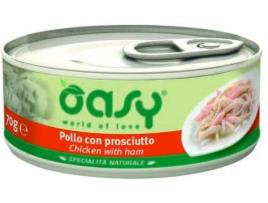 Ração para Gatos OASY (70 g - Húmida - Sabor: Frango com Presunto)