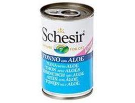 Ração para Gatos SCHESIR (24x140 g - Húmida - Sabor: Atum com Aloé)